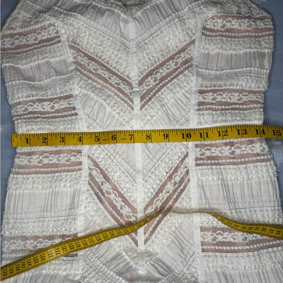 Cinq A Sept Elegant Cream and Brown Women's Dress Size 8. - Picture 12 of 16